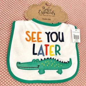 Infant Baby Essentials Embroidered Feeder Bib